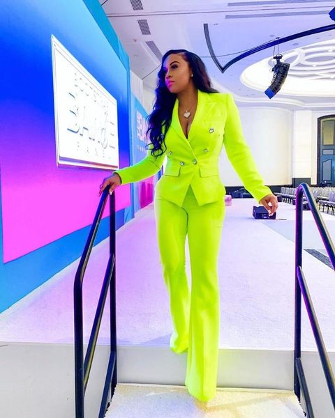women's suits & blazers 2021 winter office women tracksuit long sleeve neon green blazer pants suit two piece set lady club outfit, White;black
women's suits & blazers 2021 winter office women tracksuit long sleeve neon green blazer pants suit two piece set lady club outfit, White;black