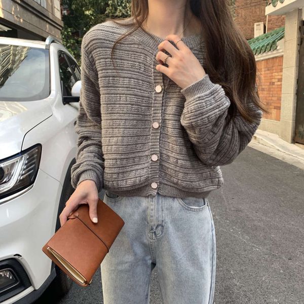 cardigan sweater autumn and winter style knitted cardigan loose thin thick coat, White;black
cardigan sweater autumn and winter style knitted cardigan loose thin thick coat, White;black