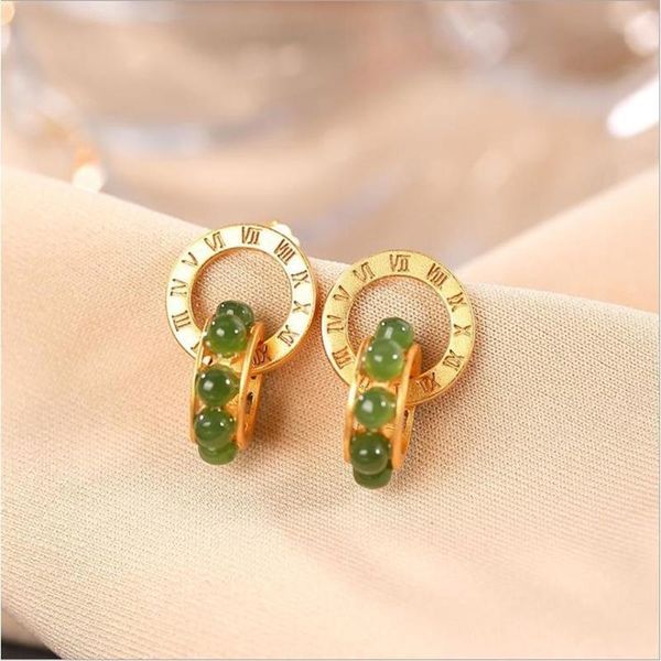 dangle & chandelier designer original ancient gold craftsmanship inlaid natural hetian jade green round bead earrings for women, Silver
dangle & chandelier designer original ancient gold craftsmanship inlaid natural hetian jade green round bead earrings for women, Silver