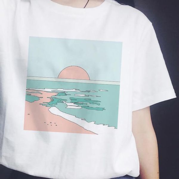 japanese style sunset over letter women the sea harajuku white korean summer tee shirt femme vogue
japanese style sunset over letter women the sea harajuku white korean summer tee shirt femme vogue