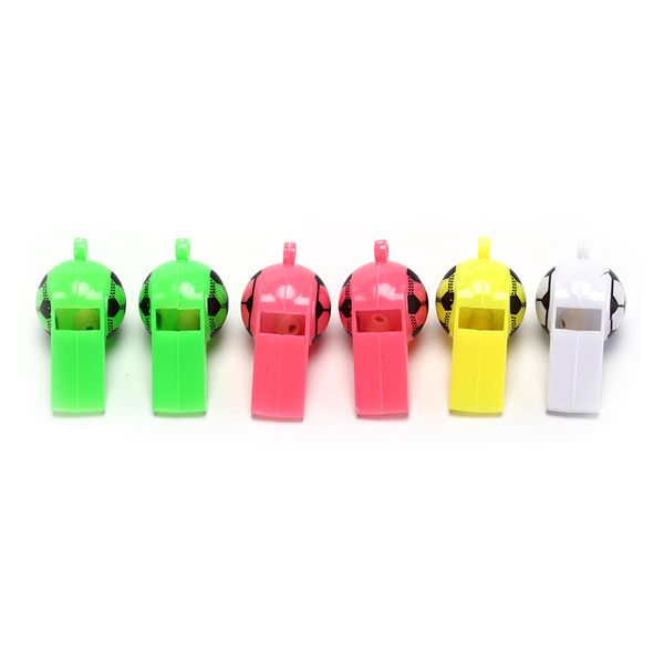 6pcs/lot Soccer Football Or Smiling Face Whistle Cheerleading Toys For Kids Children Plastic Whistles Toys With Ropes GYH
6pcs/lot Soccer Football Or Smiling Face Whistle Cheerleading Toys For Kids Children Plastic Whistles Toys With Ropes GYH