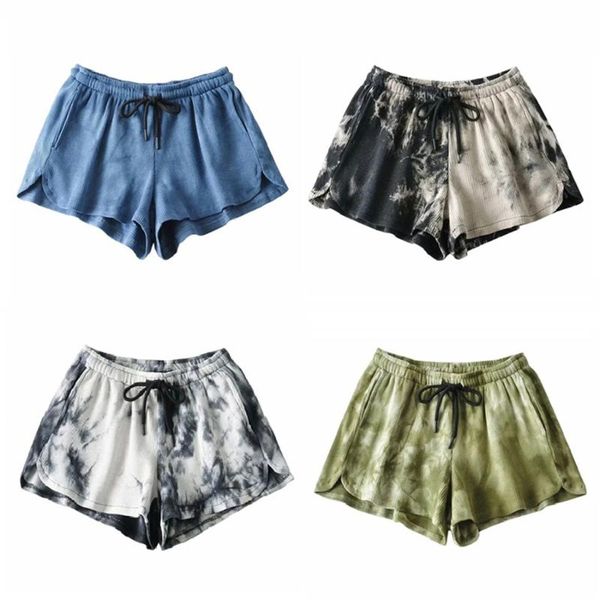 women's shorts summer casual woman fashion streetwear drawstring women loose elastic tie dye high waist sport clothing short, White;black
women's shorts summer casual woman fashion streetwear drawstring women loose elastic tie dye high waist sport clothing short, White;black