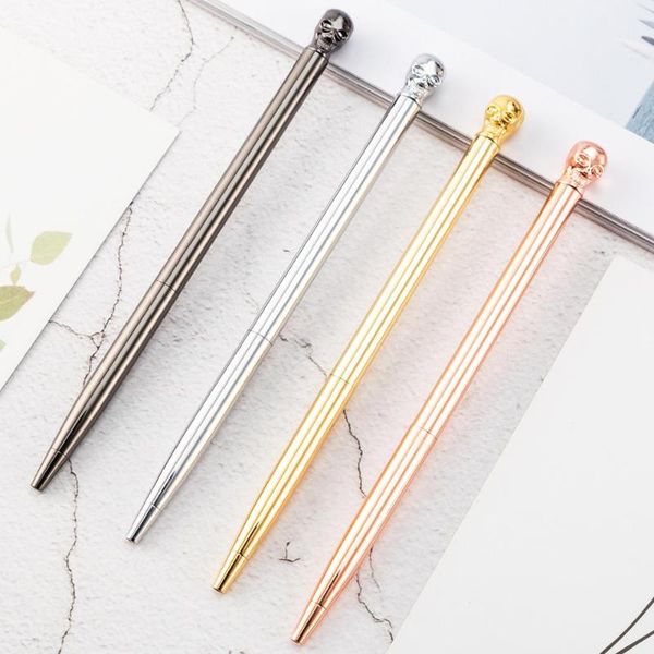 pcs/lot creative skull metal ballpoint pen cute business ball pens signature office school writing supplies, Blue;orange
pcs/lot creative skull metal ballpoint pen cute business ball pens signature office school writing supplies, Blue;orange