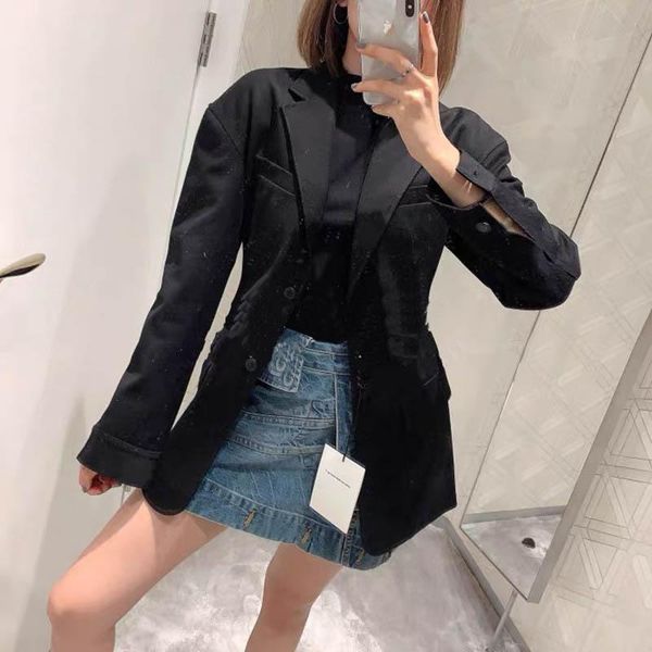 autumn and winter classic pure black slim fit suit jacket temperament lady short coat women's suits & blazers, White;black
autumn and winter classic pure black slim fit suit jacket temperament lady short coat women's suits & blazers, White;black