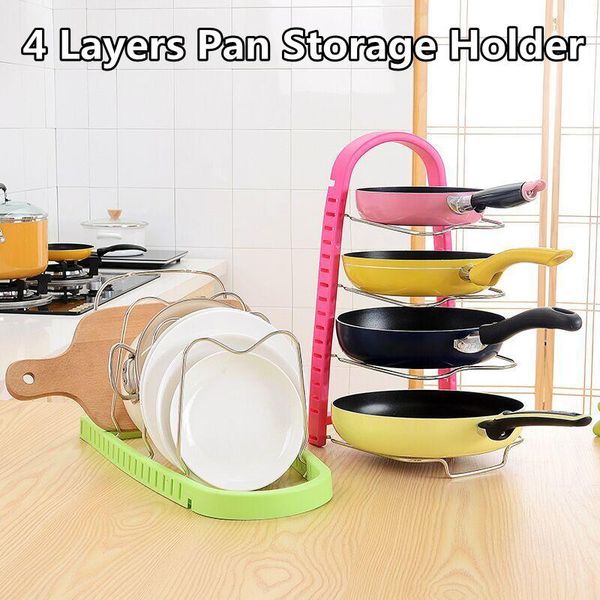 kitchen storage & organization 4 layers pan holder table pot organizer rack cover layer height adjustable shelf accessories
kitchen storage & organization 4 layers pan holder table pot organizer rack cover layer height adjustable shelf accessories