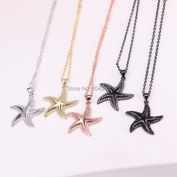 pendant necklaces 10 strands copper micro pave clear cz starfish necklace, mixed color charms necklace jewelry, Silver
pendant necklaces 10 strands copper micro pave clear cz starfish necklace, mixed color charms necklace jewelry, Silver