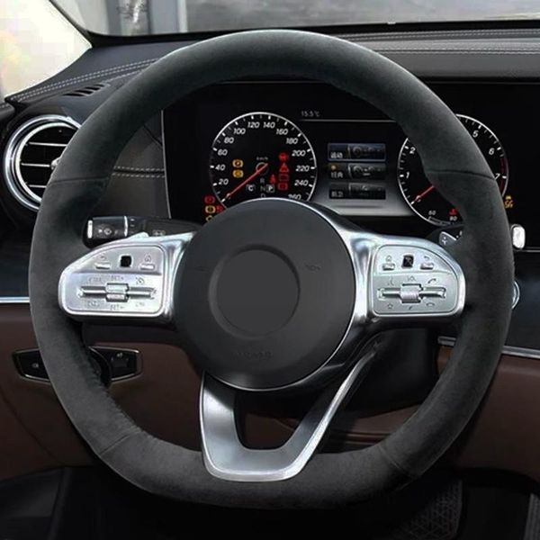 steering wheel covers hand-stitched black carbon fiber suede car for - a-class w177 2021-2021 b class c cls
steering wheel covers hand-stitched black carbon fiber suede car for - a-class w177 2021-2021 b class c cls
