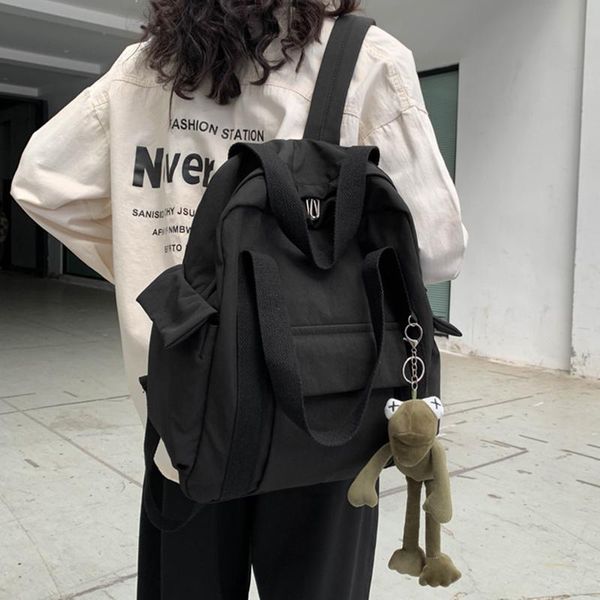 backpack solid color women's waterproof nylon simple school bag teenage girl shoulder travel schoolbag mochilas
backpack solid color women's waterproof nylon simple school bag teenage girl shoulder travel schoolbag mochilas