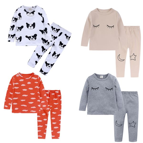 new children boy girl sleepwear pajama set long sleeve print t-shirt full length pant 2pcs homewear nightwear kids clothing set, White
new children boy girl sleepwear pajama set long sleeve print t-shirt full length pant 2pcs homewear nightwear kids clothing set, White