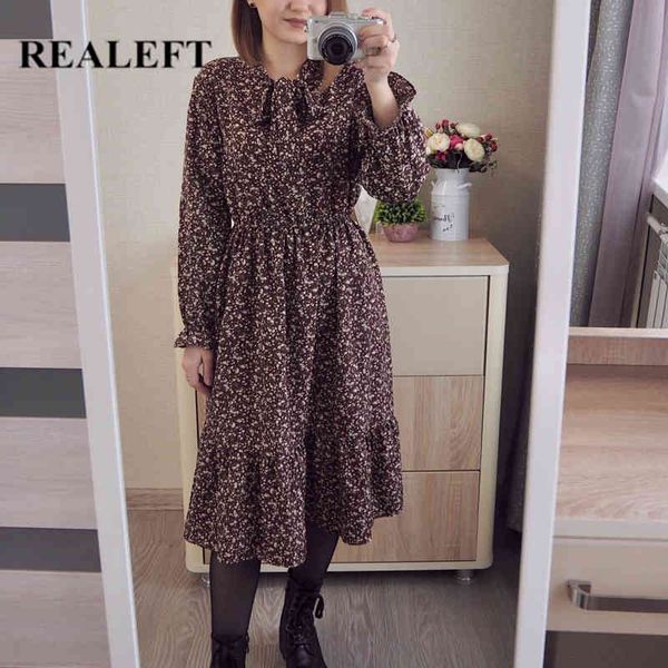 floral printed bohemian women's dresses vintage long sleeve chic loose straight female bow dress spring summer 210428, Black;gray
floral printed bohemian women's dresses vintage long sleeve chic loose straight female bow dress spring summer 210428, Black;gray