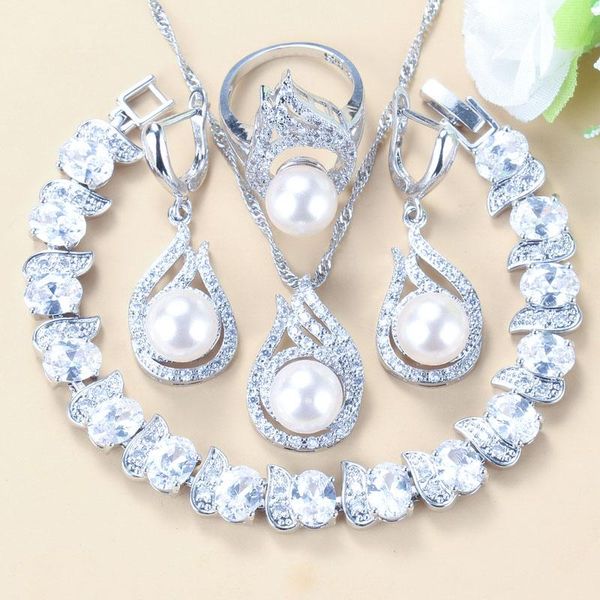 wedding jewelry sets wonderful pink natural freshwater pearls white zircon 925 silver for women bridal fashion costume, Slivery;golden
wedding jewelry sets wonderful pink natural freshwater pearls white zircon 925 silver for women bridal fashion costume, Slivery;golden
