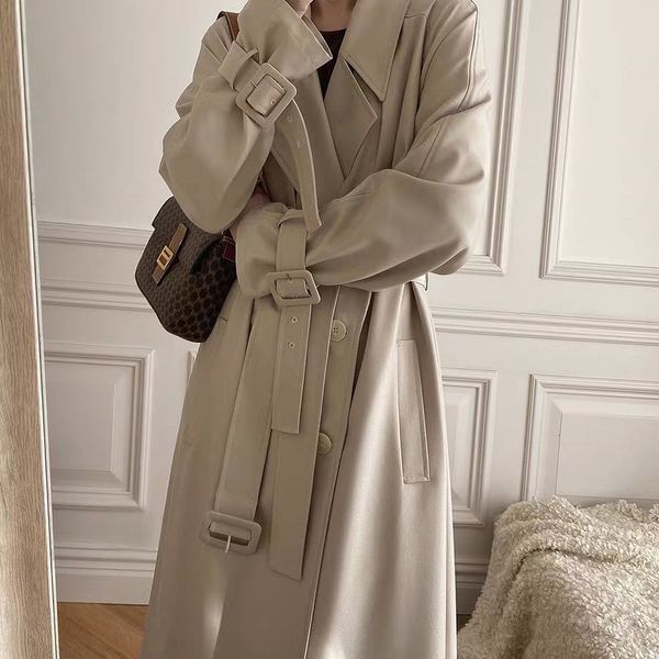 women's trench coats england style coat with belt 2021 autumn casual double breasted simple classic long chic female windbreaker outerw, Tan;black
women's trench coats england style coat with belt 2021 autumn casual double breasted simple classic long chic female windbreaker outerw, Tan;black