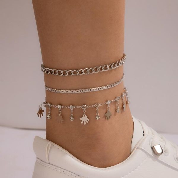 anklets cbeyt vintage silver color bohemian anklet set for women girls fashion 3pcs/set multilayers palm tassel diamonds, Red;blue
anklets cbeyt vintage silver color bohemian anklet set for women girls fashion 3pcs/set multilayers palm tassel diamonds, Red;blue