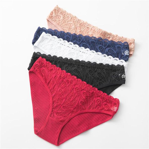 panties women's cotton underpants mid-waist lace underwear comfort breathable seamless female briefs, Black;pink
panties women's cotton underpants mid-waist lace underwear comfort breathable seamless female briefs, Black;pink
