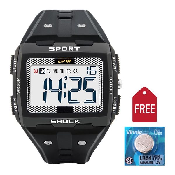 wristwatches big numbers men sport watch digital multifunction alarm chrono 5bar waterproof ba light square sn, Slivery;brown
wristwatches big numbers men sport watch digital multifunction alarm chrono 5bar waterproof ba light square sn, Slivery;brown