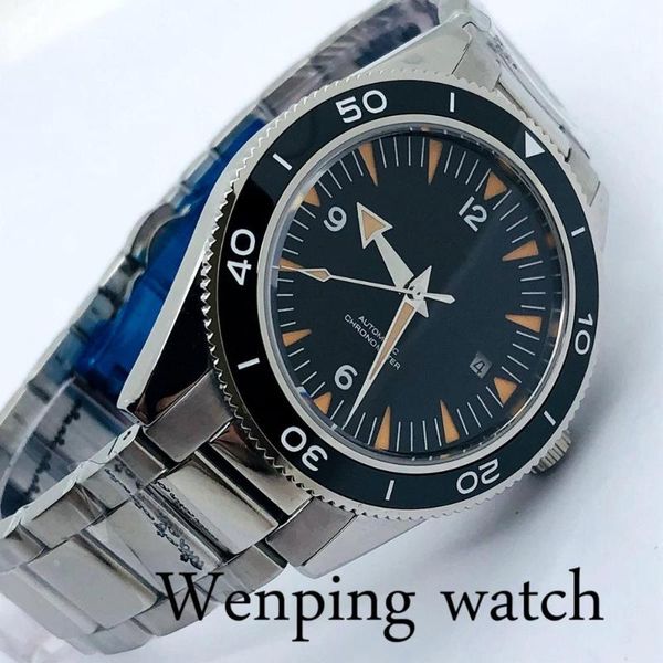 wristwatches 41mm men's luxury mechanical business watch sapphire crystal black sterile dial luminous waterproof automatic, Slivery;brown
wristwatches 41mm men's luxury mechanical business watch sapphire crystal black sterile dial luminous waterproof automatic, Slivery;brown