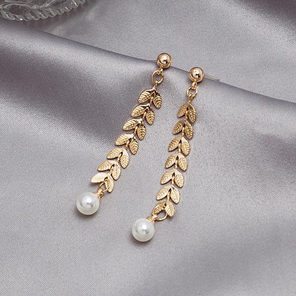 dangle & chandelier vintage wheat ear pearl stud earring rose gold color woman birthday gift titanium steel jewelry never fade drop, Silver
dangle & chandelier vintage wheat ear pearl stud earring rose gold color woman birthday gift titanium steel jewelry never fade drop, Silver