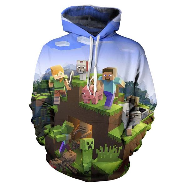minecraft 3d digital pattern men's hooded sweater long-sleeved sweater loose, comfortable and soft minecraft, White;black
minecraft 3d digital pattern men's hooded sweater long-sleeved sweater loose, comfortable and soft minecraft, White;black