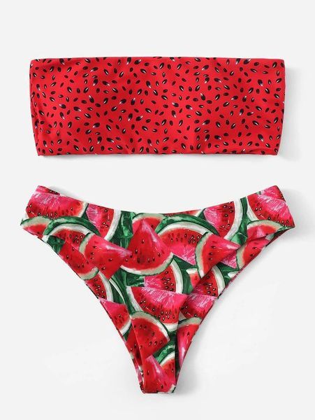 women's swimwear girls watermelon print bikini micro bikinis women biquini strapless swimsuit bandeau bathing swimming suits beachwear, White;black
women's swimwear girls watermelon print bikini micro bikinis women biquini strapless swimsuit bandeau bathing swimming suits beachwear, White;black