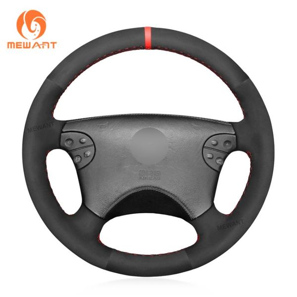 black suede car steering wheel covers braid for - w210 e-class e320 2000 2001 2002
black suede car steering wheel covers braid for - w210 e-class e320 2000 2001 2002