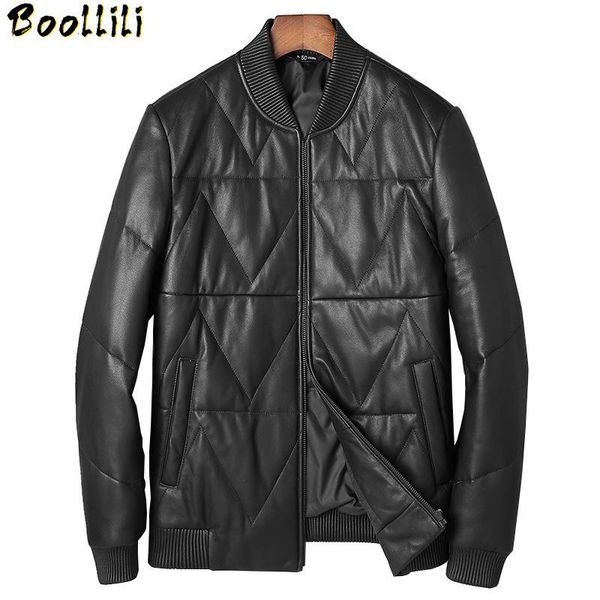 men's leather & faux boollili jacket men duck down winter 2021 genuine sheepskin coat baseball chaqueta hombre, Black
men's leather & faux boollili jacket men duck down winter 2021 genuine sheepskin coat baseball chaqueta hombre, Black