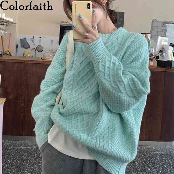 colorfaith new autumn winter women's sweaters pullover warm minimalist korean solid elegant wild ladies pink sw8226 210413, White;black
colorfaith new autumn winter women's sweaters pullover warm minimalist korean solid elegant wild ladies pink sw8226 210413, White;black