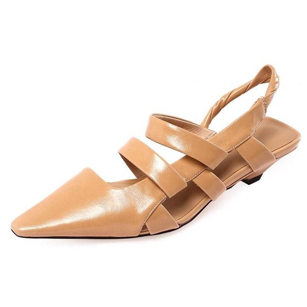 genuine leather pointed toe med heels strange style streetwear korean girl slip on summer mules sandals women l71, Black
genuine leather pointed toe med heels strange style streetwear korean girl slip on summer mules sandals women l71, Black