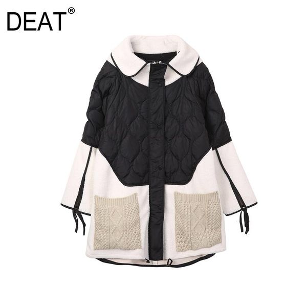 spring and winter warm coat turn-down collar full sleeves contrast colors knitting patchwork wool jacket wn84801m women's trench coats, Tan;black
spring and winter warm coat turn-down collar full sleeves contrast colors knitting patchwork wool jacket wn84801m women's trench coats, Tan;black