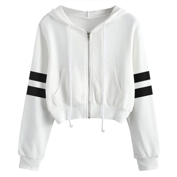 women's hoodies & sweatshirts sweatshirt autumn harajuku short zip long sleeve parallel bar oversized for female sudadera mujer #yj2, Black
women's hoodies & sweatshirts sweatshirt autumn harajuku short zip long sleeve parallel bar oversized for female sudadera mujer #yj2, Black