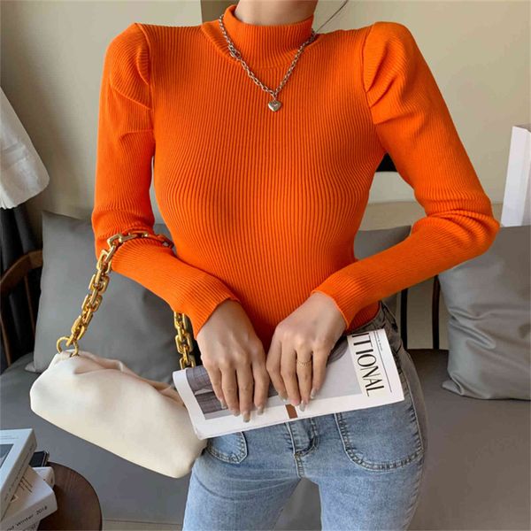 women's sweaters hzirip knitwear slim pullover chic bottoming puff sleeves turtleneck ol women casual outwear 78x2, White;black
women's sweaters hzirip knitwear slim pullover chic bottoming puff sleeves turtleneck ol women casual outwear 78x2, White;black