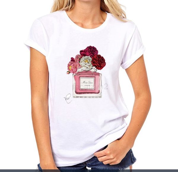shirt women flower perfume -shir woman coon shor sleeves casual female shirs plus size ops ees, White
shirt women flower perfume -shir woman coon shor sleeves casual female shirs plus size ops ees, White
