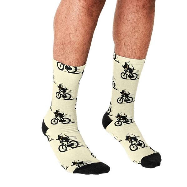 funny men's socks simple bicycle pattern printed hip hop men happy cute boys street style crazy for, Black
funny men's socks simple bicycle pattern printed hip hop men happy cute boys street style crazy for, Black