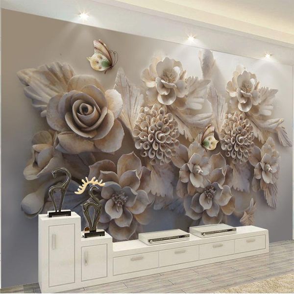 wallpapers custom mural 3d wallpaper european aesthetic three-dimensional relief flower butterfly living room sofa background
wallpapers custom mural 3d wallpaper european aesthetic three-dimensional relief flower butterfly living room sofa background