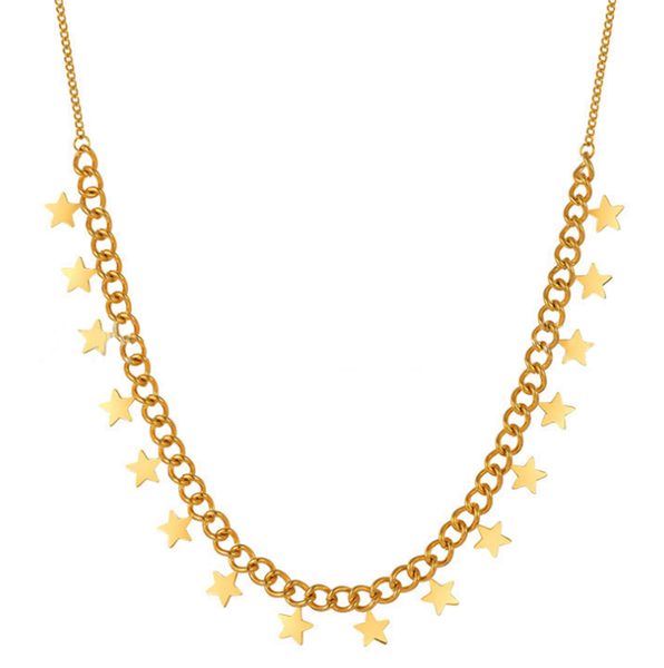 pendant necklaces 316l stainless steel titanium chain does not fade multiple stars hip-hop women necklace, Silver
pendant necklaces 316l stainless steel titanium chain does not fade multiple stars hip-hop women necklace, Silver