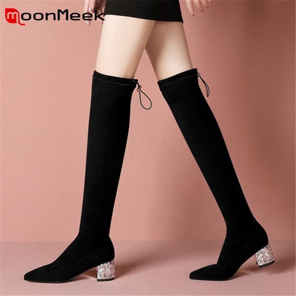 boots moonmeek 2021 over the knee women high heels slim winter shoes pointed toe fashion stretch black
boots moonmeek 2021 over the knee women high heels slim winter shoes pointed toe fashion stretch black