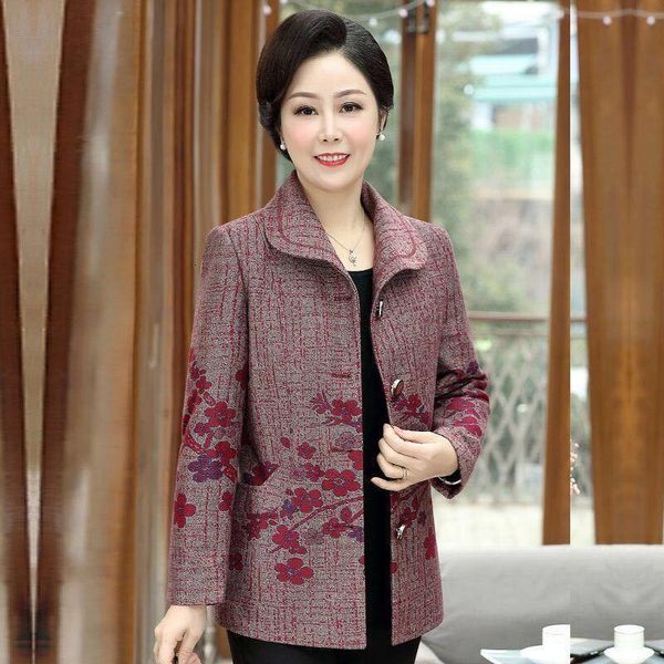 women's jackets spring autumn middle-aged fashion coat long sleeve female single-breasted casual outwear c616 dn4c, Black;brown
women's jackets spring autumn middle-aged fashion coat long sleeve female single-breasted casual outwear c616 dn4c, Black;brown