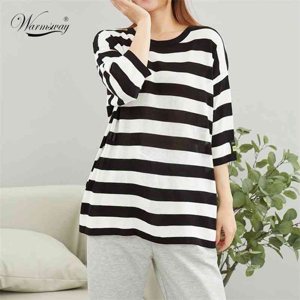 oversized t-shirt summer y2k striped loose casual half sleeve thin beach sun-protective clothes b-105 210522, White;black
oversized t-shirt summer y2k striped loose casual half sleeve thin beach sun-protective clothes b-105 210522, White;black