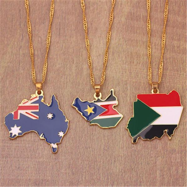 pendant necklaces map necklace south sudan australia alloy dripping oil women jewelry, Silver
pendant necklaces map necklace south sudan australia alloy dripping oil women jewelry, Silver