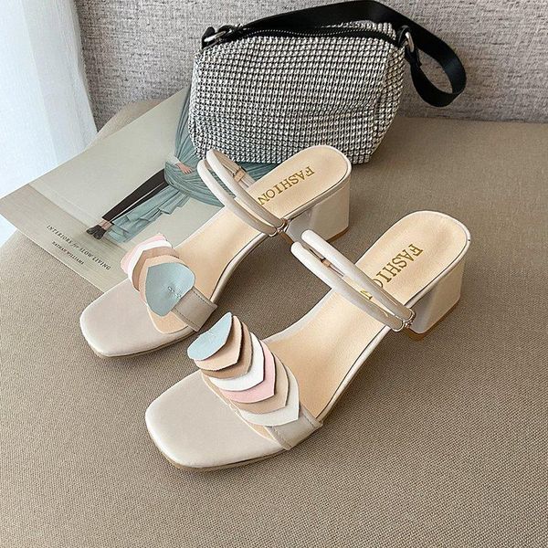 slippers 2021 women's shoes fashion trend solid color pu leaf shape open toe belt square thick heel comfortable summer sandals, Black
slippers 2021 women's shoes fashion trend solid color pu leaf shape open toe belt square thick heel comfortable summer sandals, Black