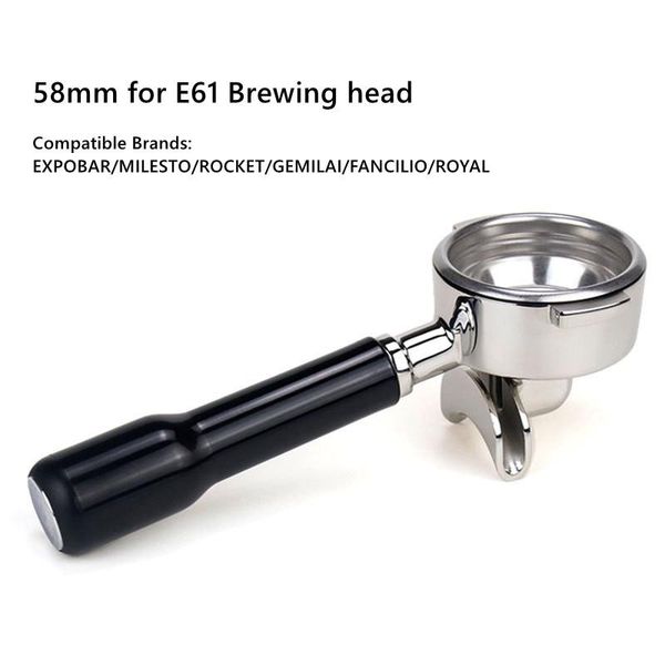 coffee filters single/double mouths bottomless portafilter for e61 brewing head 58mm replacement basket accessories barista
coffee filters single/double mouths bottomless portafilter for e61 brewing head 58mm replacement basket accessories barista