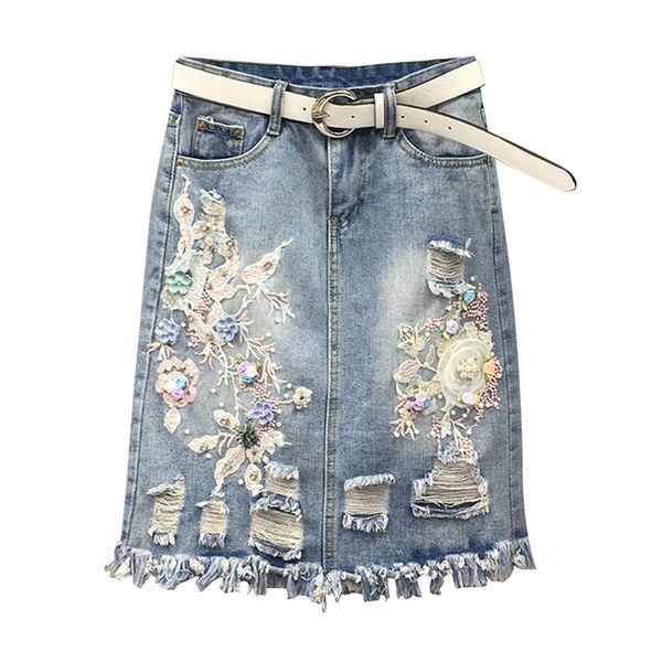 skirts 2021 korean style women clothes , womens embroidery flower ripped hole tassel denim skirt woman pearl mini pencil jeans, Black
skirts 2021 korean style women clothes , womens embroidery flower ripped hole tassel denim skirt woman pearl mini pencil jeans, Black
