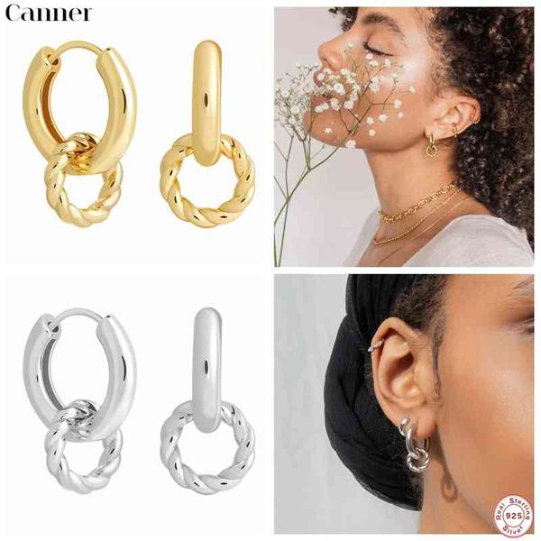 canner 100% luxury 925 sterling silver for women hoop double circle earrings fine jewelry pendientes 2020 w5, Golden
canner 100% luxury 925 sterling silver for women hoop double circle earrings fine jewelry pendientes 2020 w5, Golden