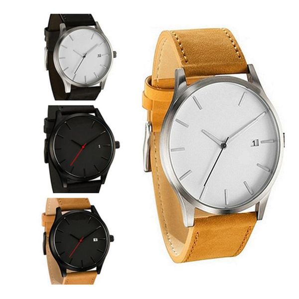 wristwatches montre homme couple fashion leather band analog quartz round wrist business men's watch zegarek meski heren horloge w, Slivery;brown
wristwatches montre homme couple fashion leather band analog quartz round wrist business men's watch zegarek meski heren horloge w, Slivery;brown