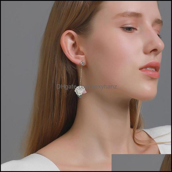 dangle & chandelier earrings jewelry french rose flower long women retro crystal tassel chain ear nail european business party gift floral e, Silver
dangle & chandelier earrings jewelry french rose flower long women retro crystal tassel chain ear nail european business party gift floral e, Silver