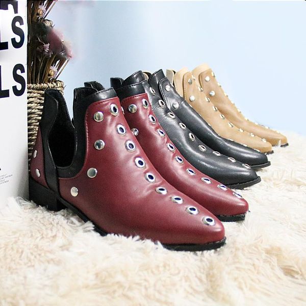 boots women ankle woman fashion retro rivet 2021 autumn winter pointed toe shoes female low heel footwear plus size 35-43, Black
boots women ankle woman fashion retro rivet 2021 autumn winter pointed toe shoes female low heel footwear plus size 35-43, Black