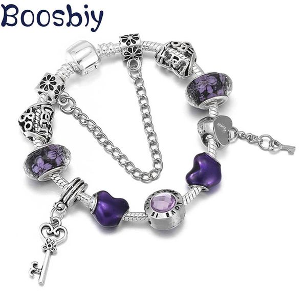 charm bracelets drop european style brand snake chain bracelet with key pendants for lover valentine's day jewelry gift, Golden;silver
charm bracelets drop european style brand snake chain bracelet with key pendants for lover valentine's day jewelry gift, Golden;silver