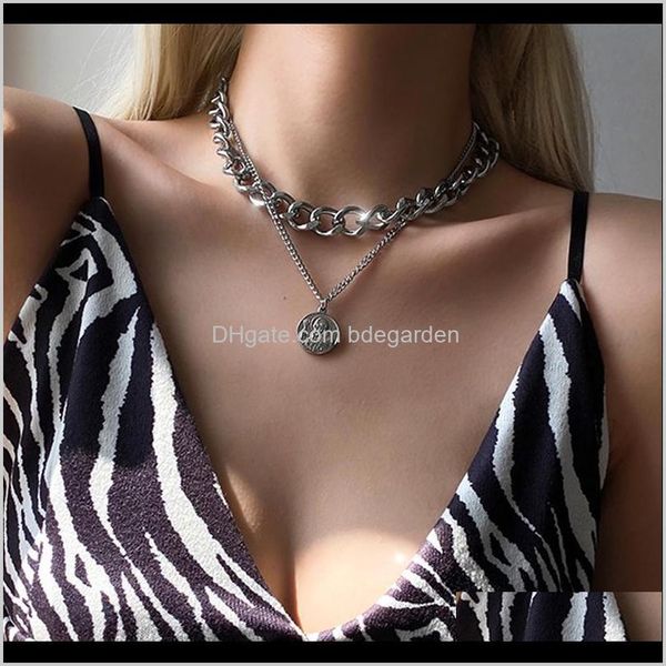 & pendants drop delivery 2021 vintage multi-layer moon portrait pendant choker necklace for women sier color chunky neck chain necklaces pun, Silver
& pendants drop delivery 2021 vintage multi-layer moon portrait pendant choker necklace for women sier color chunky neck chain necklaces pun, Silver