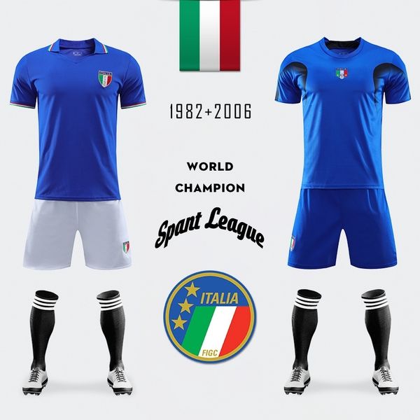 italian national football boys' and girls' match training team uniform sports suit jersey, Black;white
italian national football boys' and girls' match training team uniform sports suit jersey, Black;white