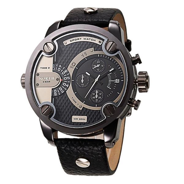wristwatches fashion men sport watches big dial genuine leather dual time amry military waterproof japan quartz mens, Slivery;brown
wristwatches fashion men sport watches big dial genuine leather dual time amry military waterproof japan quartz mens, Slivery;brown