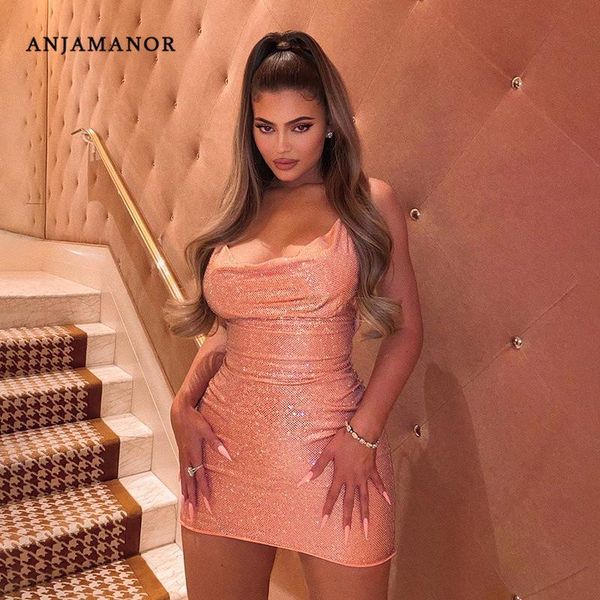 casual dresses anjamanor glitter sequin pink for women party clubwear celebrity sleeveless backless bodycon mini dress d70-bb15, Black;gray
casual dresses anjamanor glitter sequin pink for women party clubwear celebrity sleeveless backless bodycon mini dress d70-bb15, Black;gray